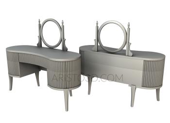 Set of furniture (KMB_0019-05) 3D model for CNC machine